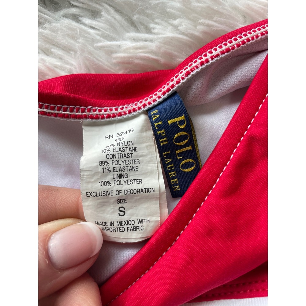 Polo by Ralph Lauren Red White and Blue American Flag Triangle Bikini - Picture 3 of 9